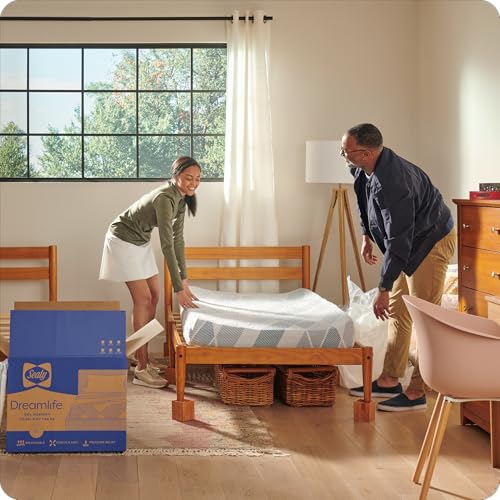 Sealy Dreamlife 12” Foam Mattress-in-a-Box, Full, SealyComfort Gel Memory Foam, SealySupport Transition Foam, Surface-Guard Technology
