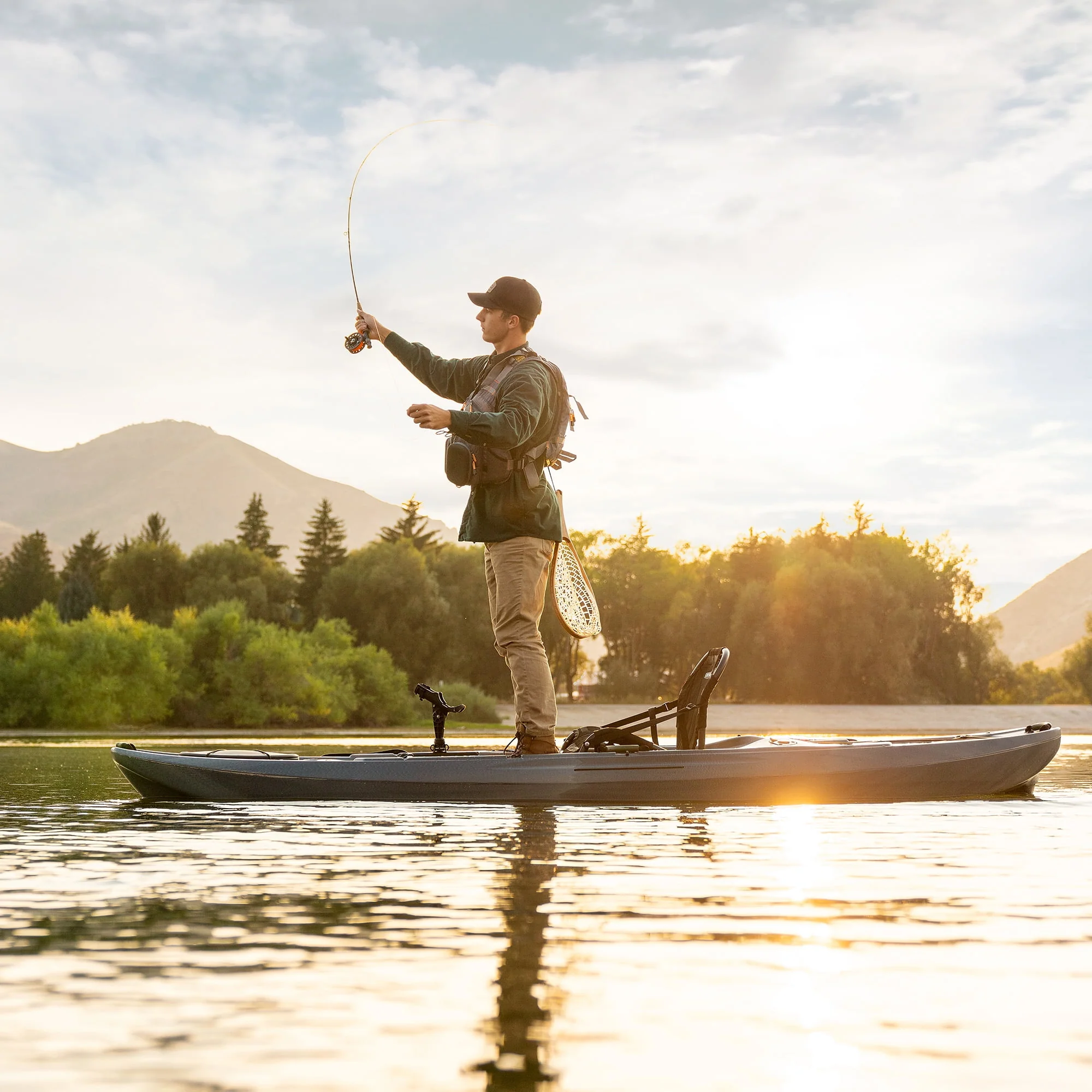 Lifetime Yukon Angler 116 inch Sit-on-Top Fishing Kayak, Lightning Fusion (90846)