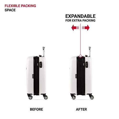 SwissGear 7272 Energie Expandable Hardside Luggage with Spinner Wheels and TSA Lock, Gunmetal, Carry-On 19-Inch