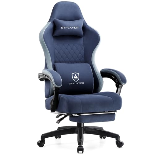 GTPLAYER Office Chair, Gaming Computer Desk Fabric Chair with Footrest