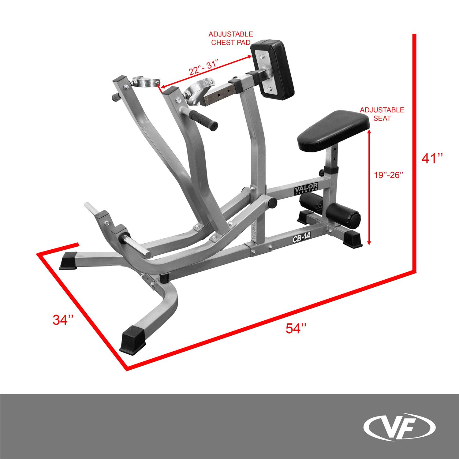 Valor Fitness Seated Row Machine - Sports Supplies Online Store