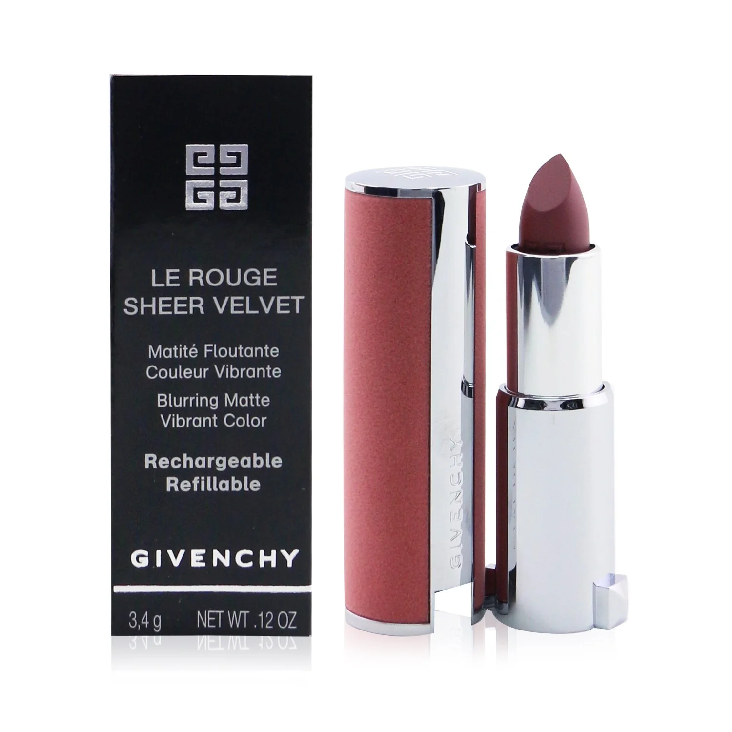 Givenchy Le Rouge Sheer Velvet Matte Refillable Lipstick - # 17 Rouge Erable  3.4g/0.12oz