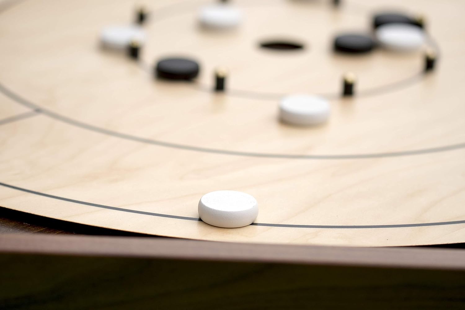Real Hardwood Tournament Size Crokinole Board by Cape Fear Board Co.