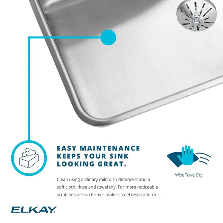 Kitchen Sink Lustertone Classic 33 x 22 Inch Double Bowl Equal with Perfect Drain 4 Hole Lustrous Satin Drop-In 10-1/8 Inch