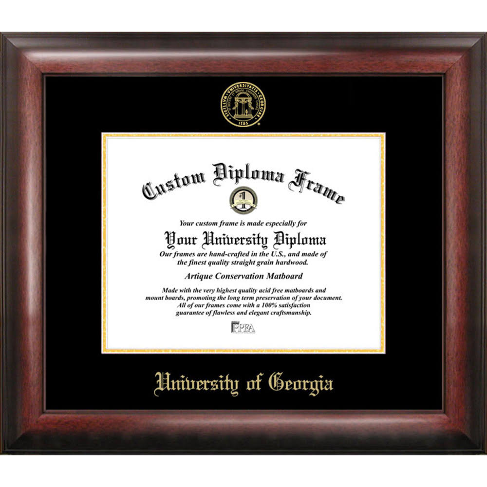 Campus Images University of Georgia Gold Embossed Diploma Frame
