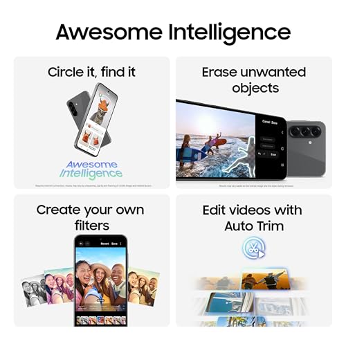 Samsung Galaxy A56 5G Cell Phone, 256GB AI Smartphone, Unlocked Android, AI Photo Edits, Large Screen, Long Battery Life, 2025