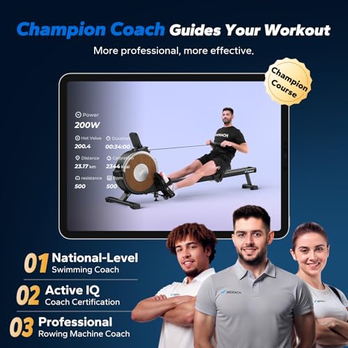 MERACH Rowing Machines for Home, Magnetic Rowing Machine with 16 Levels, Rower Machine of Quiet Resistance