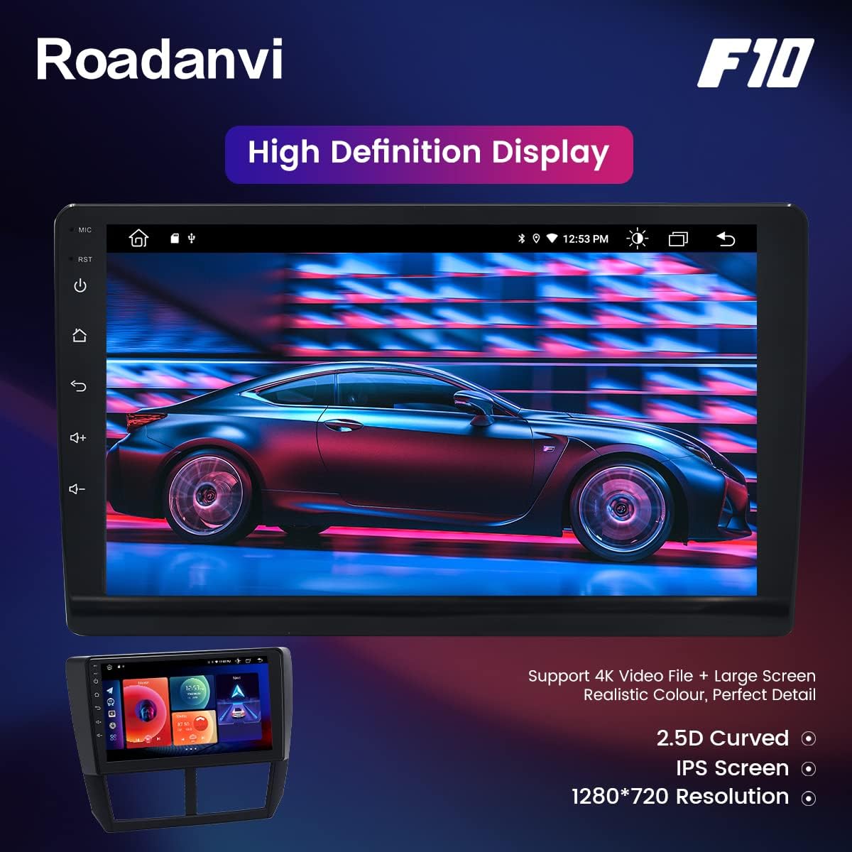 Roadanvi for Subaru Forester WRX 2016 2017 2018 2019 2020 Car Stereo Bluetooth Radio Car Navigation Carplay Android Auto 1280x720 IPS Touch Screen