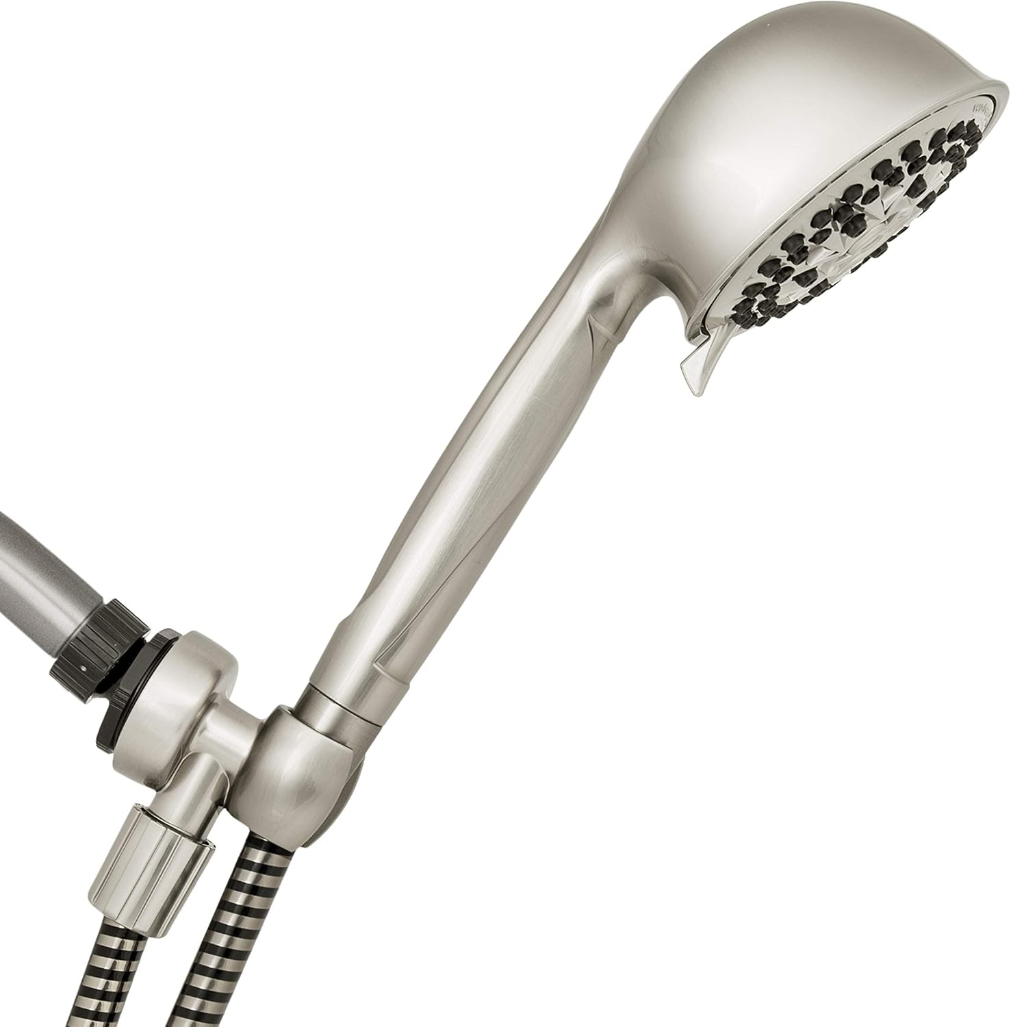 Waterpik High Pressure Powerpulse Massage Hand Held, Brushed Finish, Detachable Shower Head with 7 Spray Settings, ‎XFT-769E Pack of 2