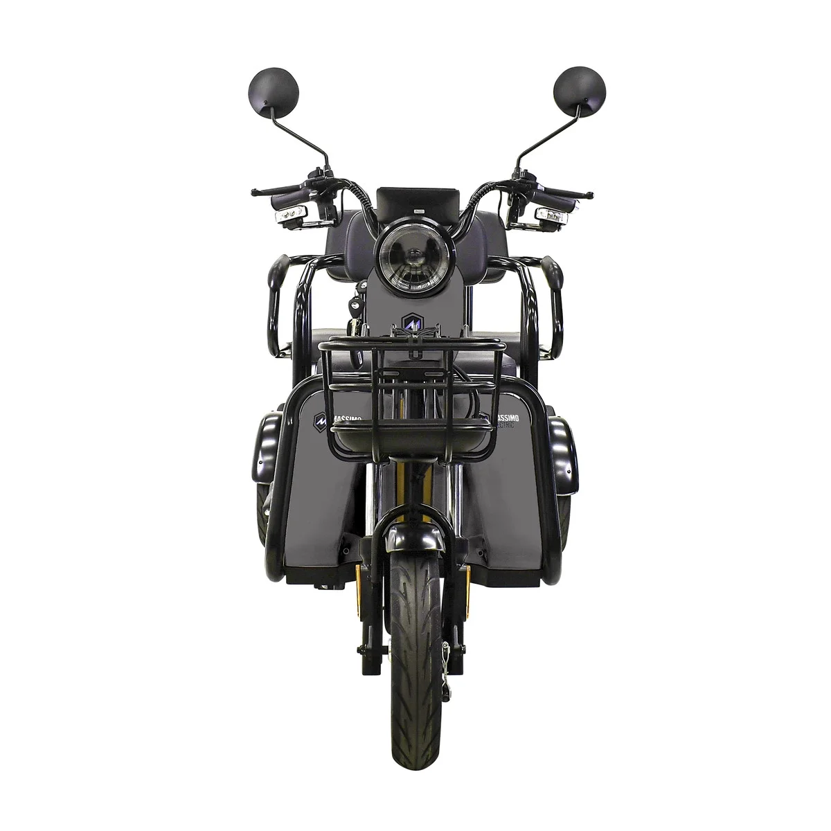 MASSIMO MOTOR MGC (Scooter) with Front and Back Storage (Gray) - Curated Treasures Market
