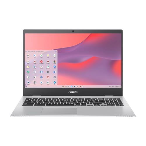 ASUS Chromebook CX15 Laptop, 15.6" FHD Anti-Glare Display, Intel Celeron N4500 Processor, 128GB Storage, 8GB RAM, ChromeOS, Pure Grey