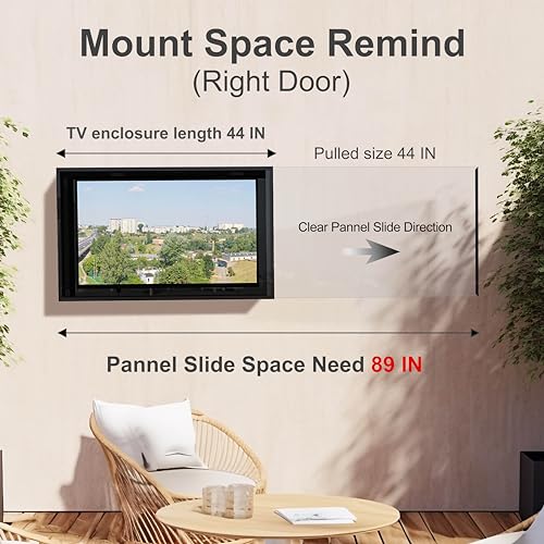 Acrtmatic Outdoor TV Enclosure for43-65 Screens