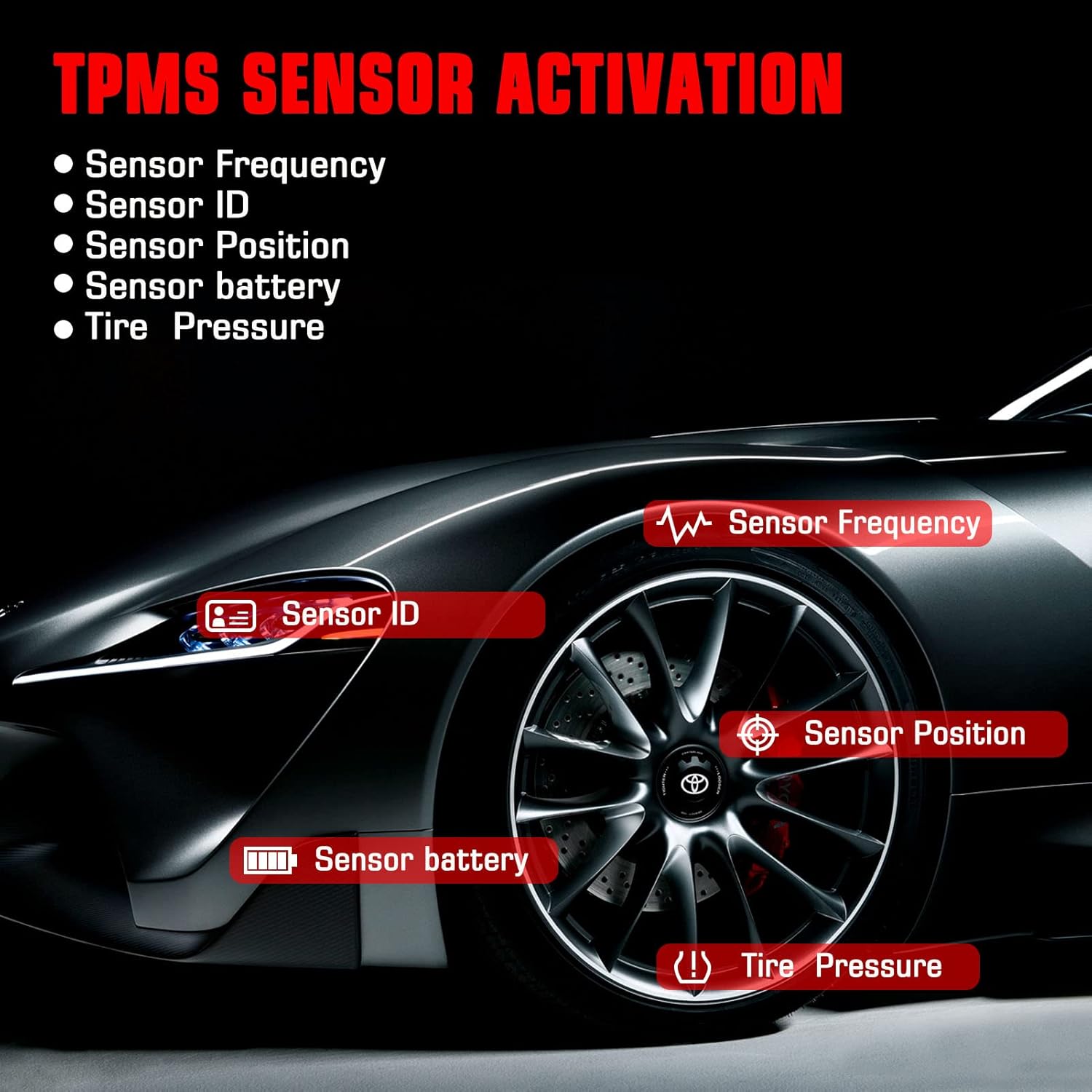 Autel MaxiTPMS TS508 TPMS Relearn Tool-2022 Activate/Relearn All Sensors, Read/Clear DTCs, TPMS Reset/Diagnosis