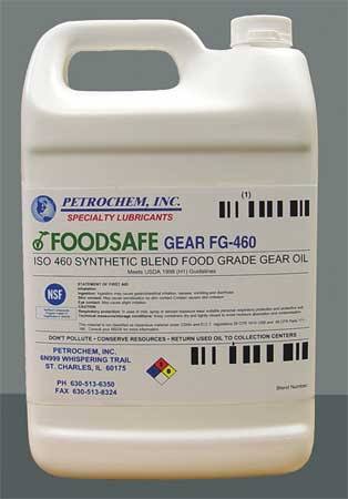 Petrochem - Foodsafe Gear FG-460-001 - Semi-Synthetic, SAE Grade : Not Specified, 1 Gal Jug