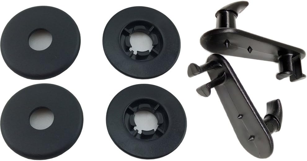 JIFFYY 2pcs Car Mat Clips Floor Carpet Fixing Hooks Custom Fit Floor/Cargo Mat Clip for Toyota Lexus Accessories