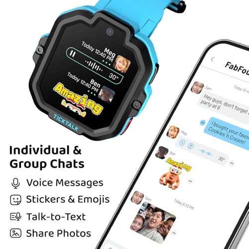 TickTalk5 - Kids Smart Watch with GPS Tracker, Video Calling, SOS, & Parental Controls | Smartwatch with Free Music, Texting, Kid Phone Call and Text