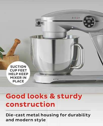 Instant Pot Stand Mixer Pro,600W 10-Speed Electric Mixer with Digital Interface,7.4-Qt Stainless Steel Bowl,From the Makers of Instant Pot