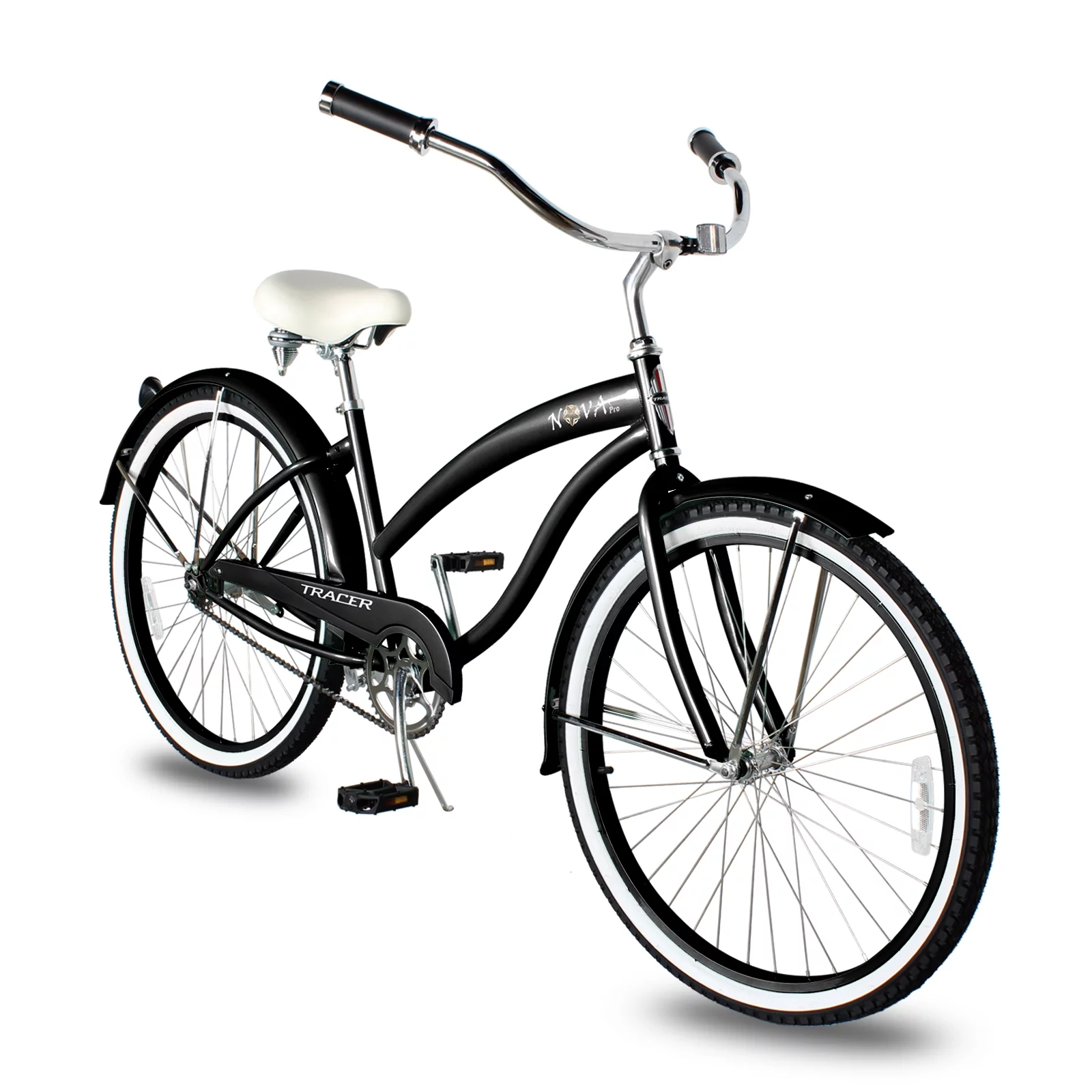 2023 TRACER Nova Beach Cruiser Bike for Women, 26 Inch Wheels, Hi Ten Steel Frame, 1 Speed, Coaster Brake, Hybrid Bike for Adults