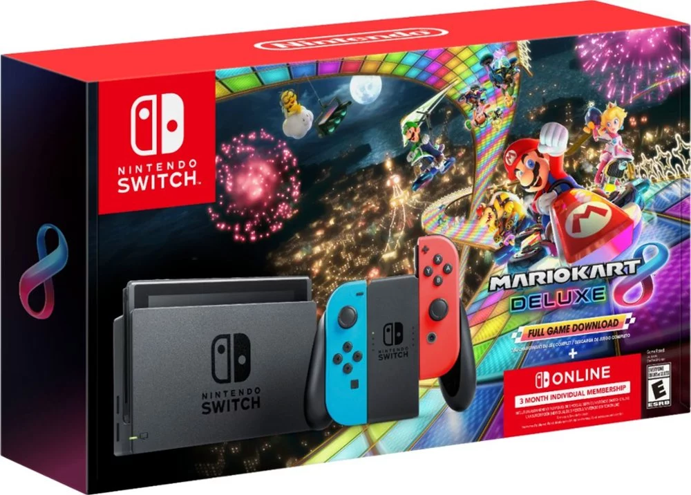 Mario Kart 8 Deluxe & 3 Month Membership, Nintendo Switch, HADSKABLD