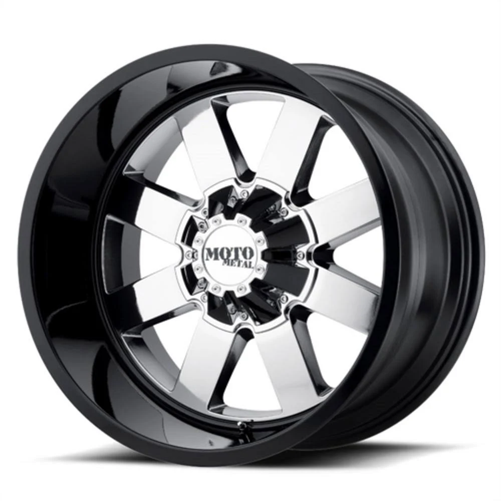 Moto Metal MO962 Chrome / Black 20x12 8x170 -44mm (mo96221287944n)