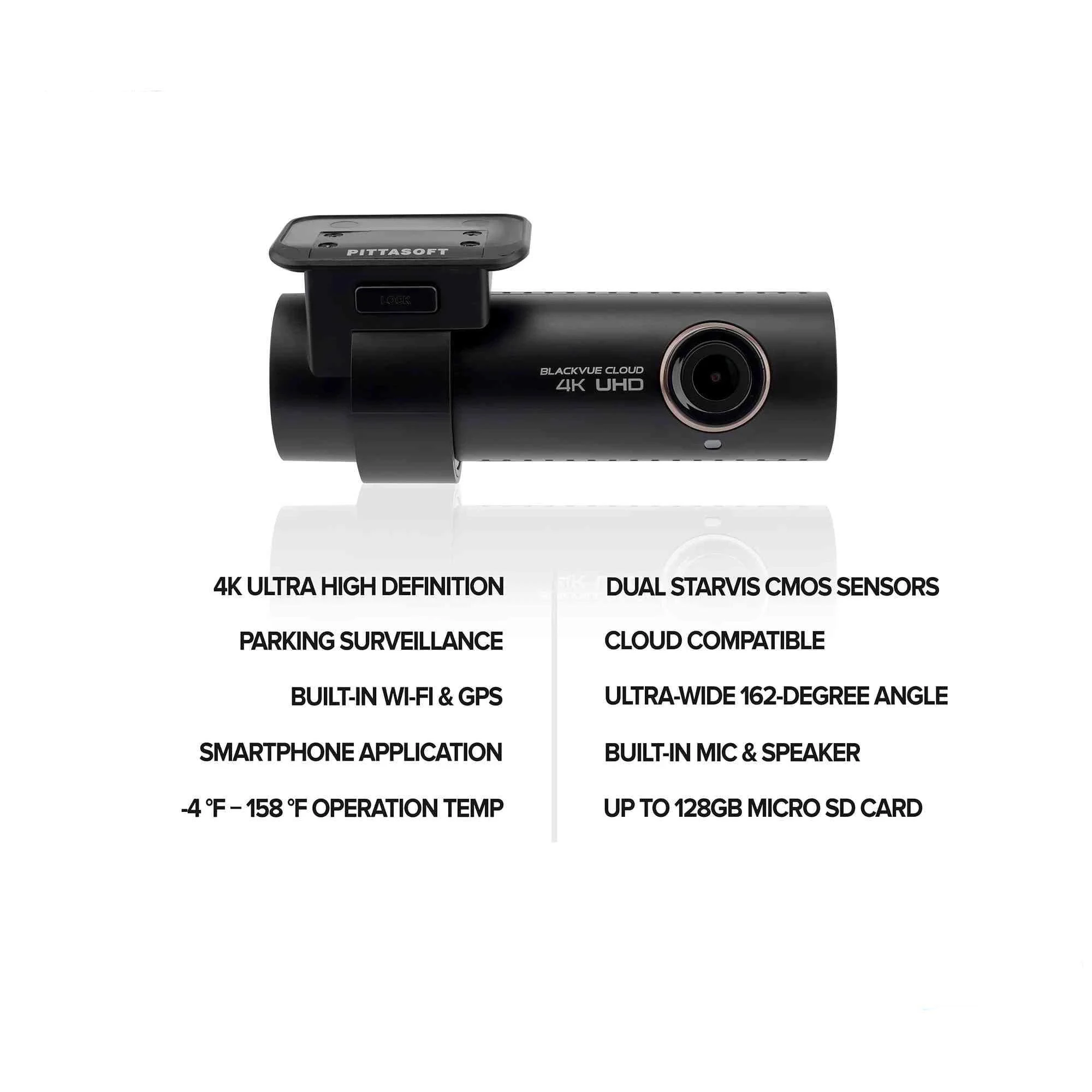 BlackVue DR900S-2CH 4K UHD Dashcam GPS WiFi Cloud (32GB)