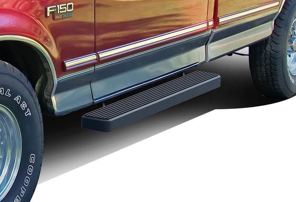 APS IBFZ3789 iBoard Third Generation 6-inch Black Aluminum Running Boards Side Step for Selected Ford Bronco F150 Regular Cab