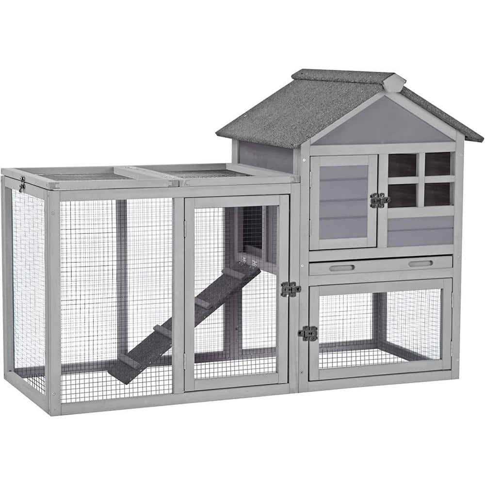 Aivituvin 2 Story Big Bunny Cage with No Leak Tray XZ7002 - Pet Supplies online store