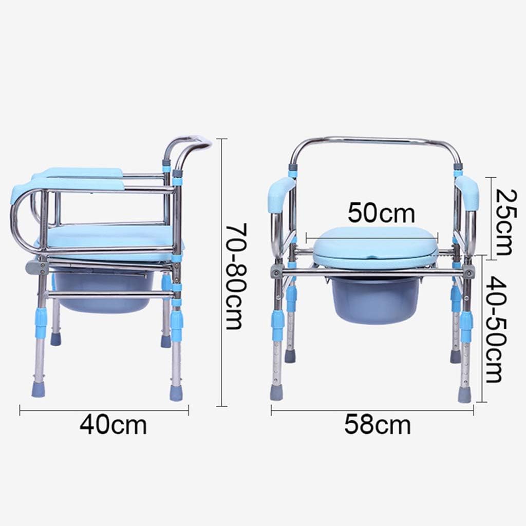 KOHARA Shower Chair for Disabled Toilet Safety Frame Bedside Commode Chair Bathroom Safety Frame Toilet Seat for Elderly Disabled Handicapped