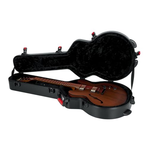 Gator Cases Molded Flight Case for Strat/Tele Style Electric Guitars with TSA Approved Locking Latch, (GTSA-GTRELEC)