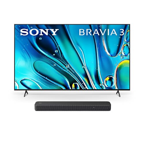 Sony 43-Inch Class 4K Ultra HD BRAVIA 3 LED Smart TV with Google TV, Dolby Vision HDR, and Exclusive Features for PlayStation®5 (K-43S30)