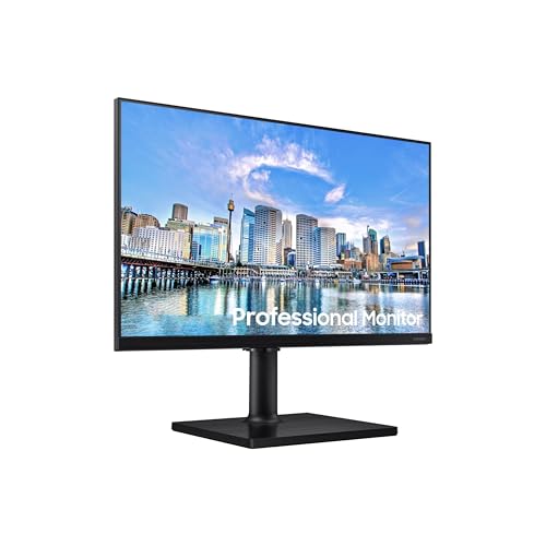 SAMSUNG FT45 Series 27-Inch FHD 1080p Computer Monitor, 75Hz, IPS Panel, HDMI, USB Hub, Height Adjustable Stand, 3 Yr WRNTY (LF27T450FQNXGO),Black
