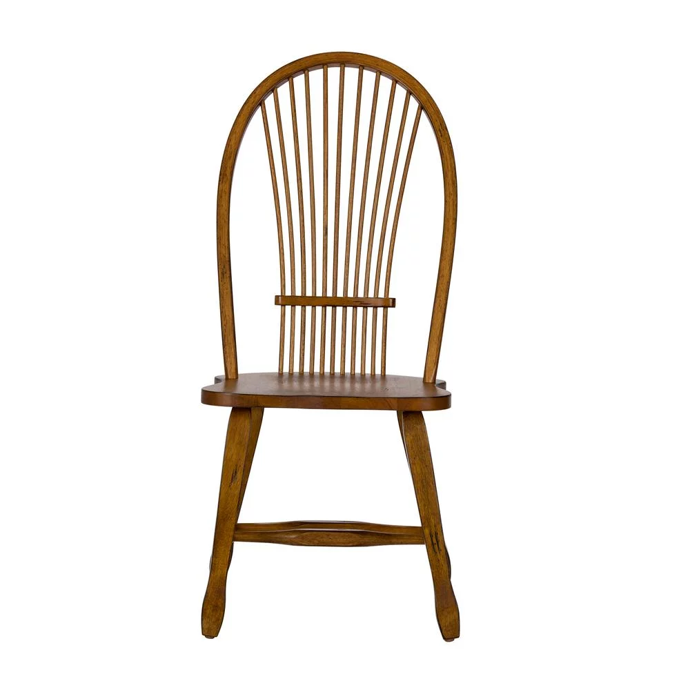 Liberty Furniture Sheaf Back Side Chair - Oak-Set of 2 Traditional Brown
