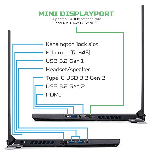 Acer Predator Helios 300 Gaming Laptop, Intel i7-10750H, NVIDIA GeForce RTX 2060 6GB, 15.6" Full HD 144Hz 3ms IPS Display, 16GB Dual-Channel DDR4