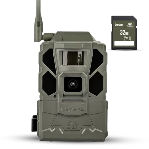 Tactacam REVEAL X Gen 3.0 Cellular Trail Camera - Multi Carrier, HD Photos & Videos, Pre-Installed Antenna, Built-in GPS, Best Battery Life