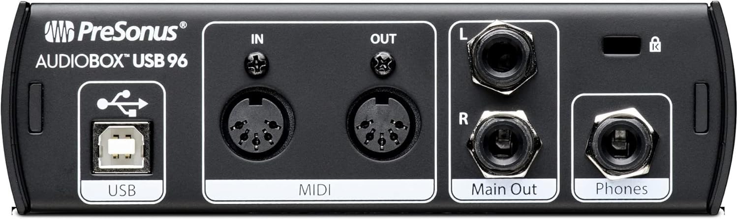 PreSonus AudioBox USB 96 25th Anniversary Edition 2x2 USB 2.0 Audio Interface with Headphones and Cable Bundle (3 Items)