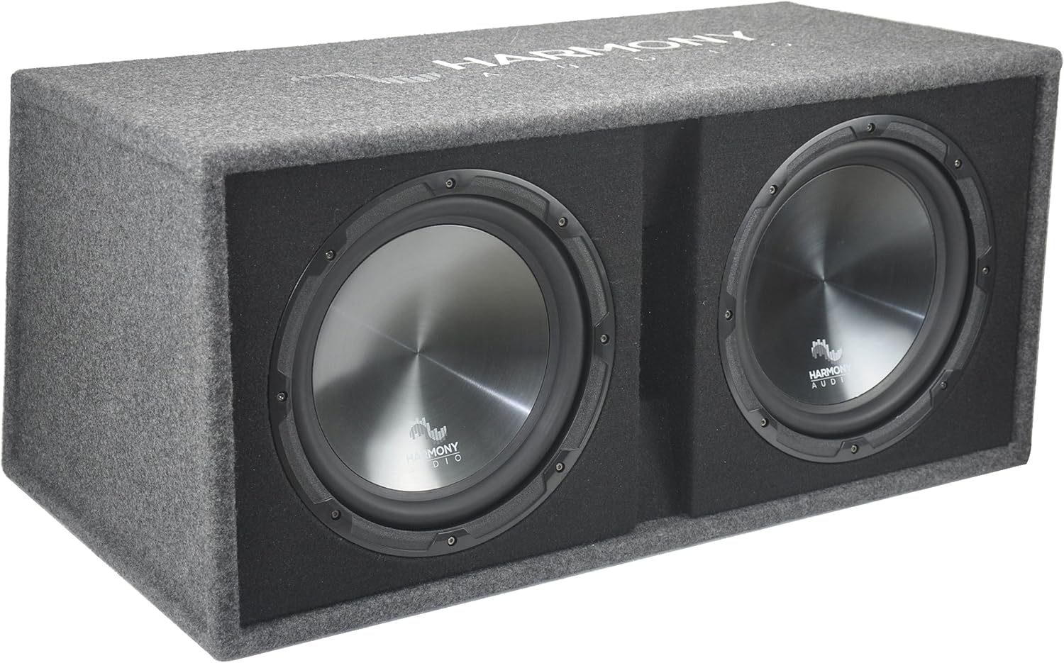 Harmony Audio HA-RD12 Car Rhythm Loaded Dual 12 Vented 1200W Sub Box Enclosure