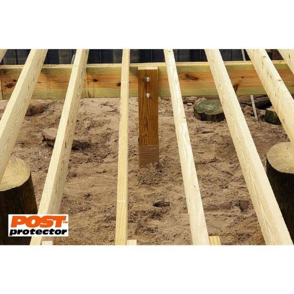 Post Protector 6 pc. 6 in. x 6 in. x 60 in. In-Ground Post Decay Protection, 6660C6