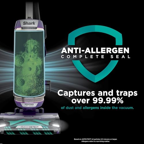 Shark Upright Vacuum, Stratos with DuoClean PowerFins, HairPro, Powered Lift-Away, Self-Cleaning Brushroll, & Odor Neutralizer Technology, Navy