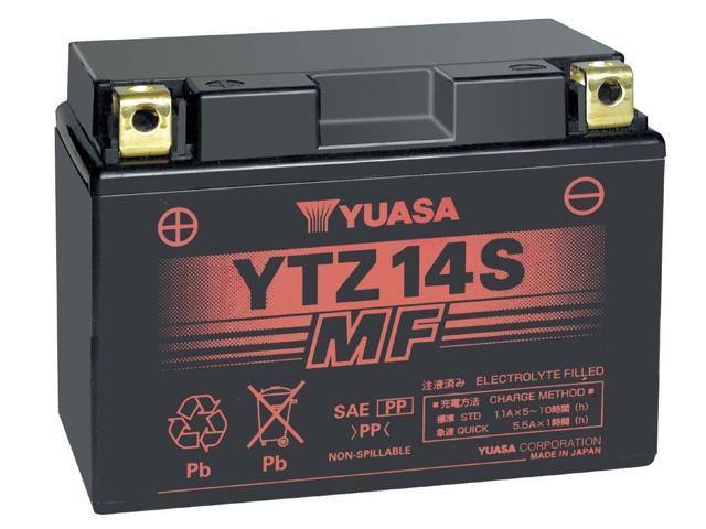 Yuasa Battery Ytz14s Yuasa Battery Batteries Maint. Free VRLA Battery