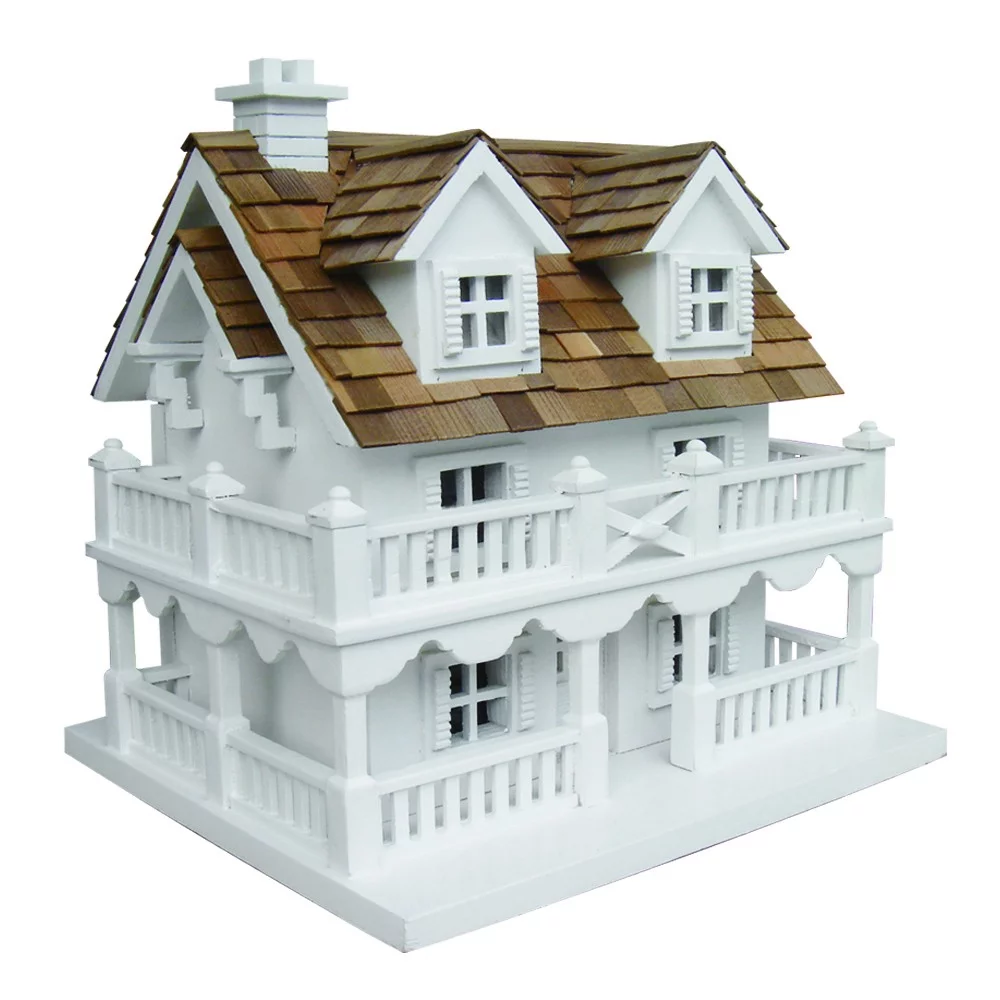 CC Home Furnishings 11" Fully Functional Elaborate Beach Home Inspired Outdoor Garden Birdhouse