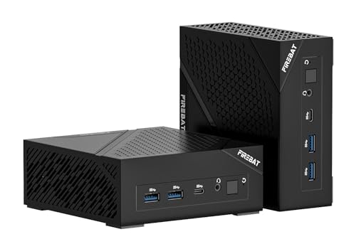 AM02 Mini PC, Intel N100 Mini PC(4C/4T,3.4GHz), 16GB LPDDR5 512GB M.2 SSD
