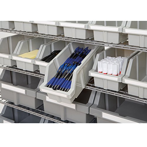 Seville Classics Heavy Duty NSF Bin Rack Solid Steel Wire Shelving Storage Unit, Patented Organizer for Garage, Warehouse, Office, Restaurant