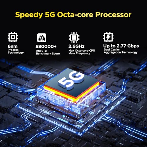 DOOGEE S200 Rugged Smartphone 5G Unlocked, 256GB+32GB Rugged Phone with 1.32" Rear Screen, 10100mAh Battery, Android 14