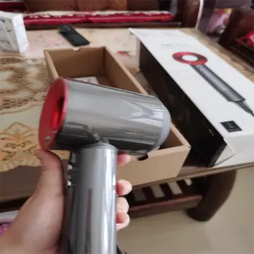 Dyson Ion Hair dryer, 1800W professional hair dryer (with powerful AC motor), anion technology, 3 hot 2 cold, 2 nozzles and 1 diffuser