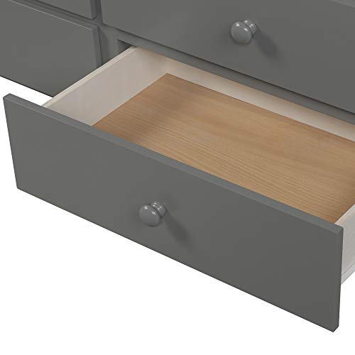 Harper & Bright Designs Twin Over Twin Bunk Bed with Trundle, Wooden Bunk Bed with 3 Storage Drawers and Safety Rail, Can be Convertible to 2 Beds