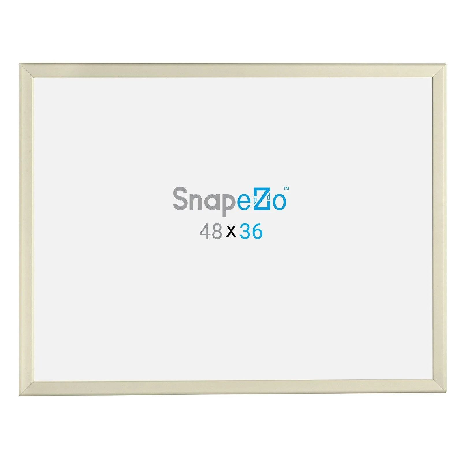 Cream SnapeZo Snap Frame Poster Size 36x48 - 1.25 inch Profile