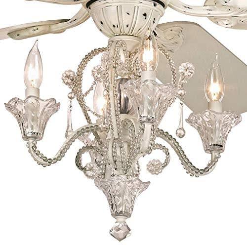 52x22 Casa DeVille White Ceiling Fan with Pull Chain LED Kit