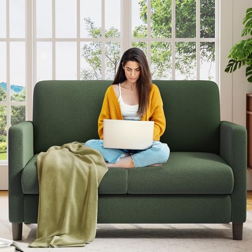Sofa Accent Chair, 33" Reading Chair for Bedroom, Tool-Free Setup Living Room Accent Chairs, Comfy Arm Chairs Living Room, All-Wood Reading Nook