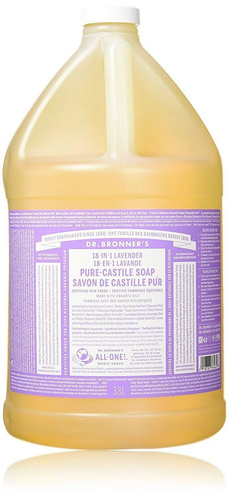 Dr. Bronner&s - Pure-Castile Liquid Soap (Lavender, 1 Gallon)