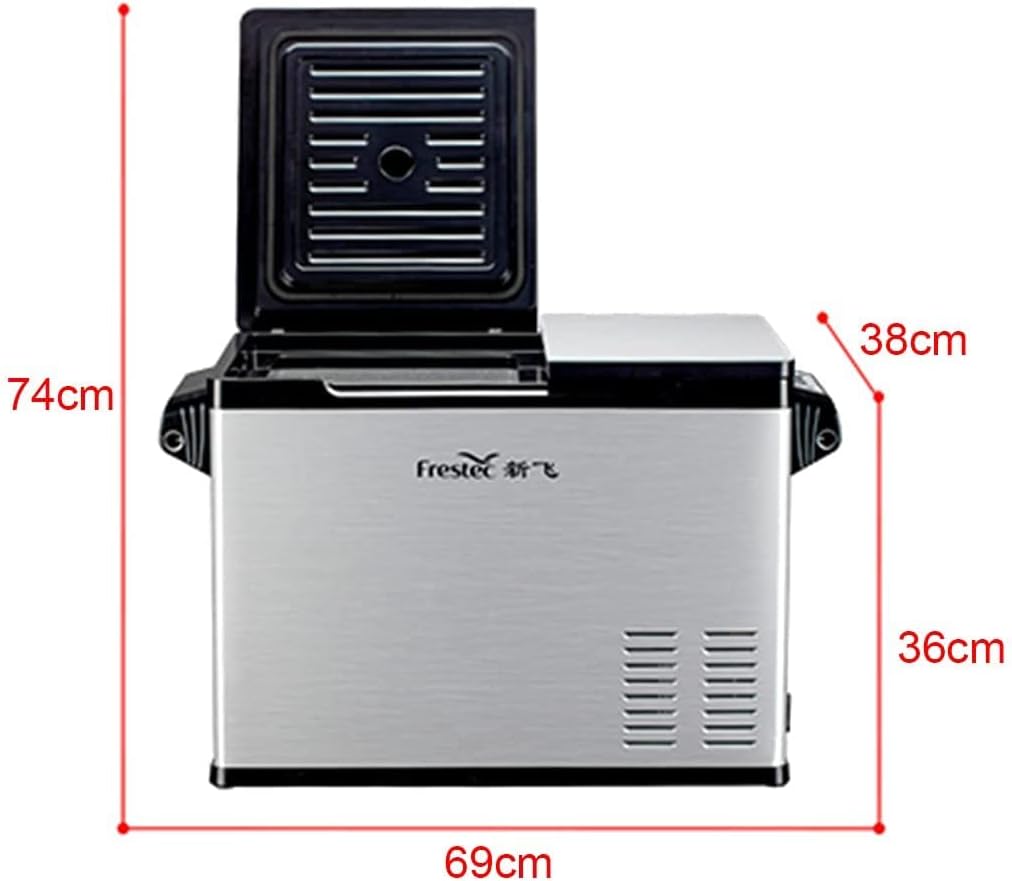 Car Refrigerator, Portable 12V/24V Refrigerator-Freezer, Dual-Purpose Freezer for Car and Home, Dual-Door Dual-Temperature, Compressor Refrigeration
